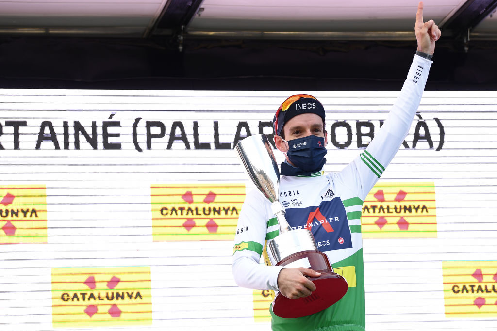 Adam Yates ket the leader's jersey and took home the silverware again at the Volta a Catalunya
