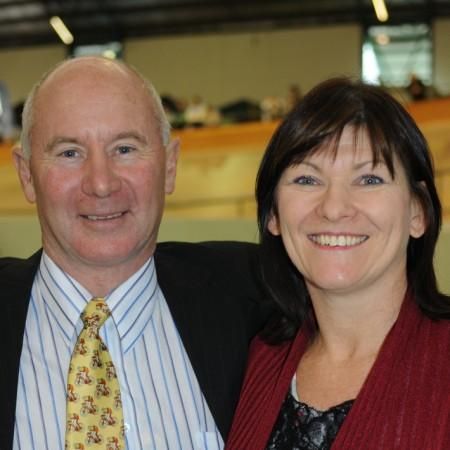 Commonwealth Games medallist Murry Hall watched on with his wife Tracey.