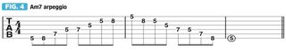 GWM532 Playing 7th-chord arpeggios in four-note sequences