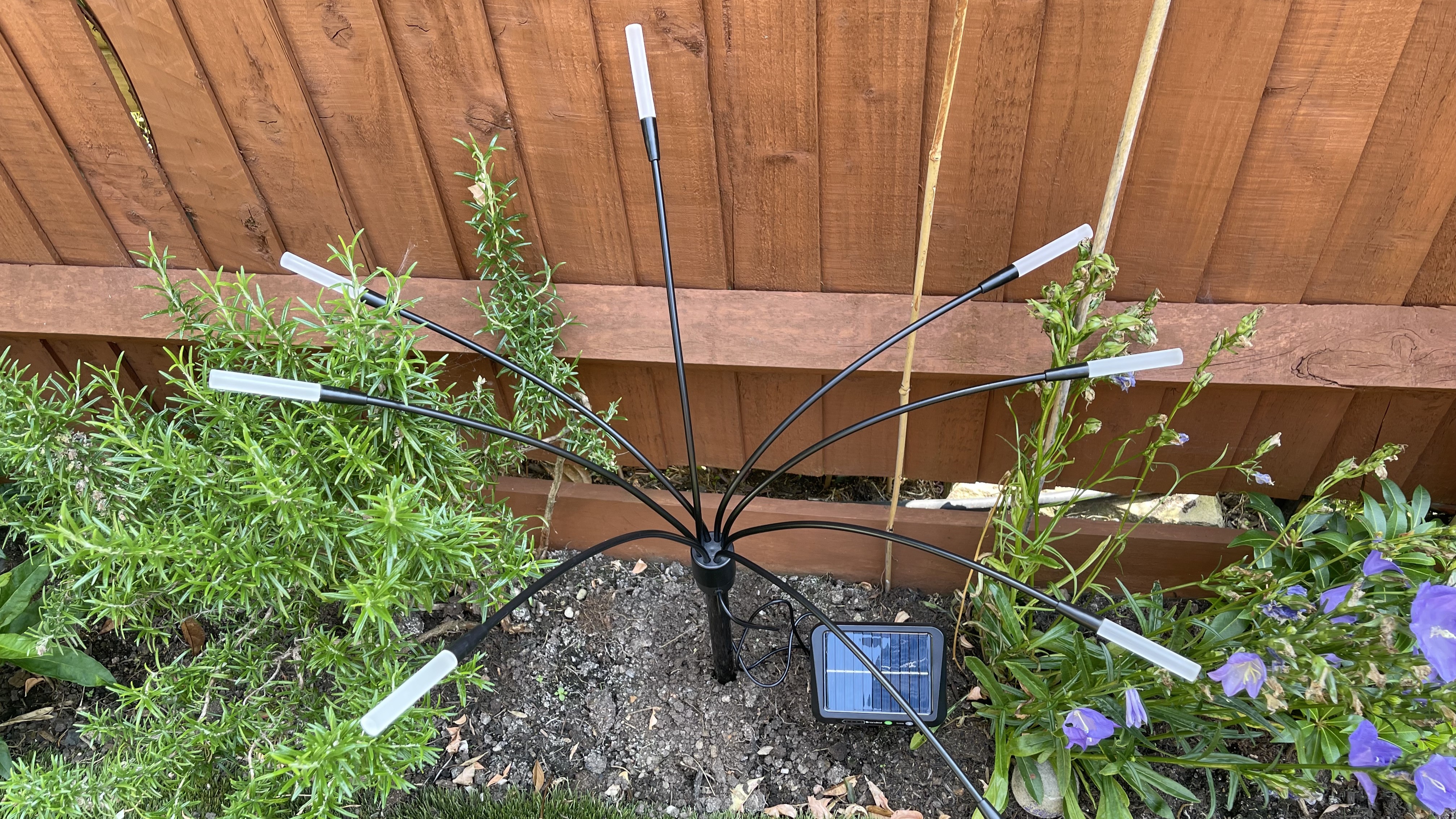 Nanoleaf Solar Outdoor Lights in garden