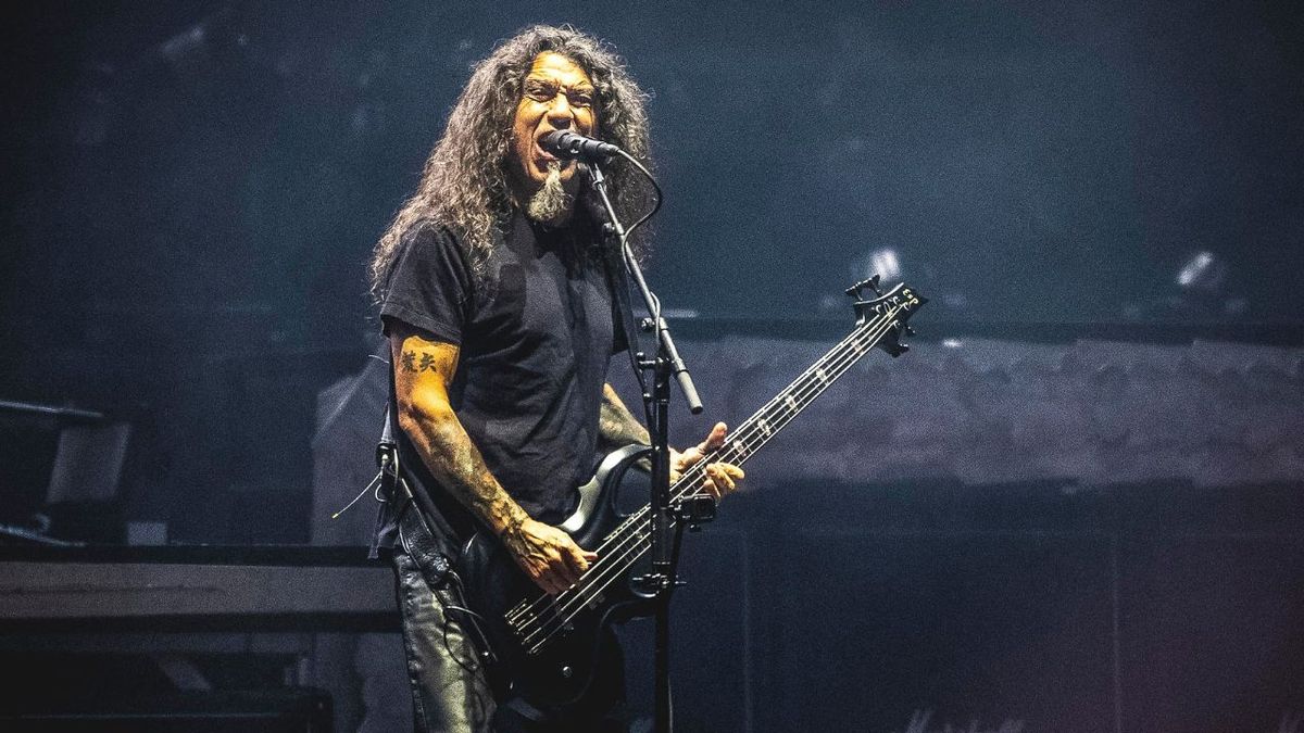 American singer Tom Araya of Slayer performs live on stage during Rock am Ring at Nuerburgring on June 8, 2019 in Nuerburg, Germany.