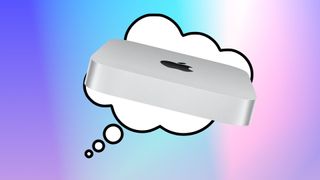 Mac Mini in a thought bubble