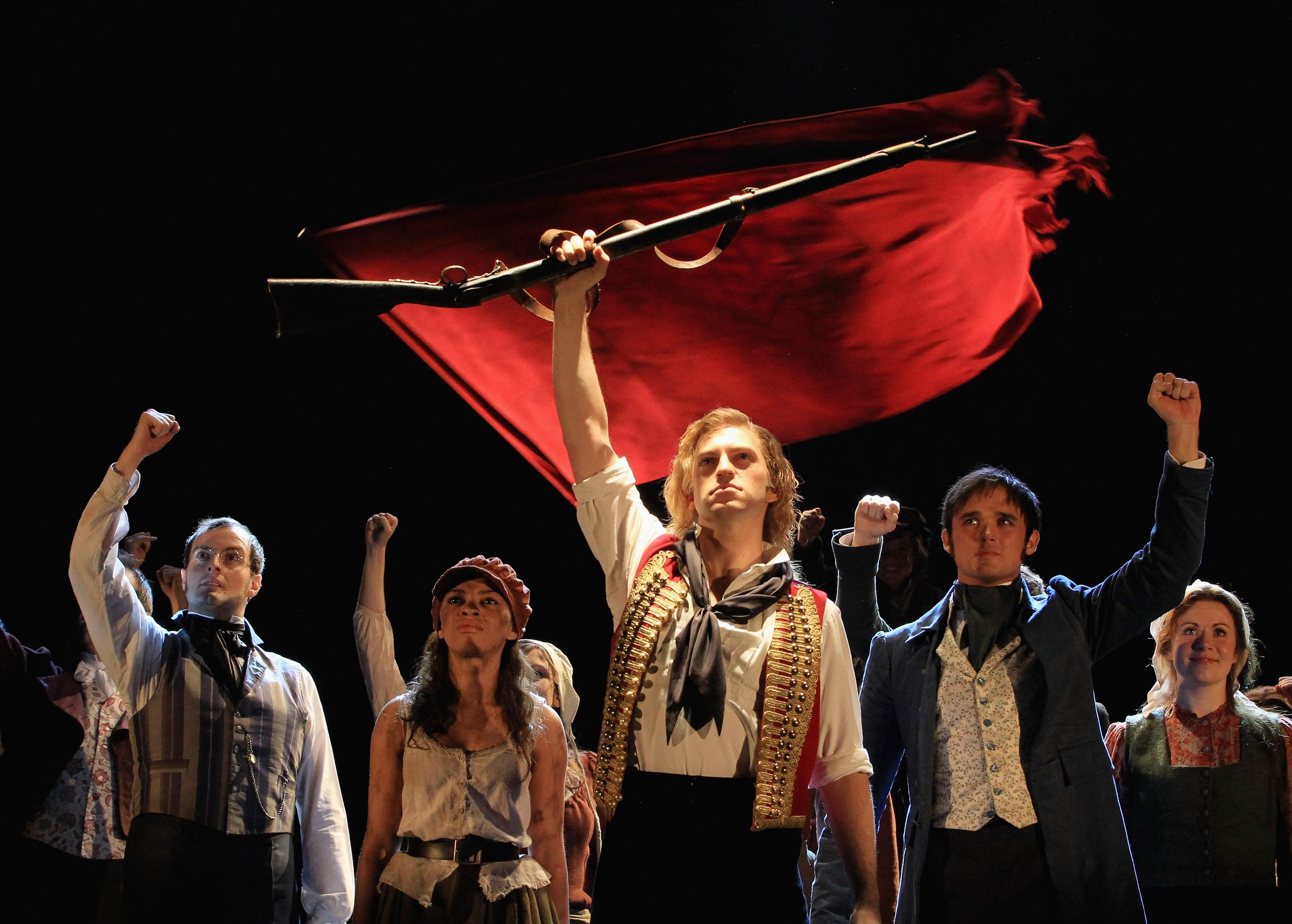 The cast of Les Miserables