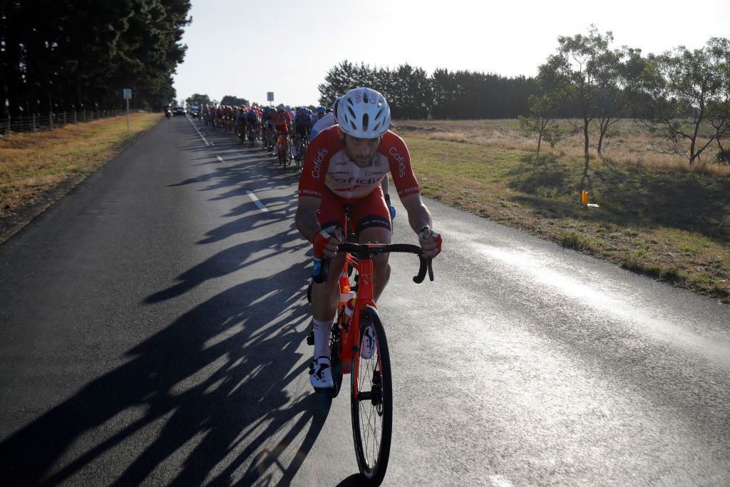 Nathan Haas leads the chase for Cofidis