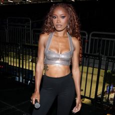 Keke Palmer wearing goddess braids