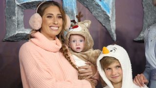Stacey Solomon and her children Rex and Leighton