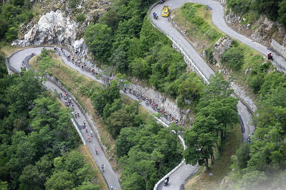 The climb up Saint Andre