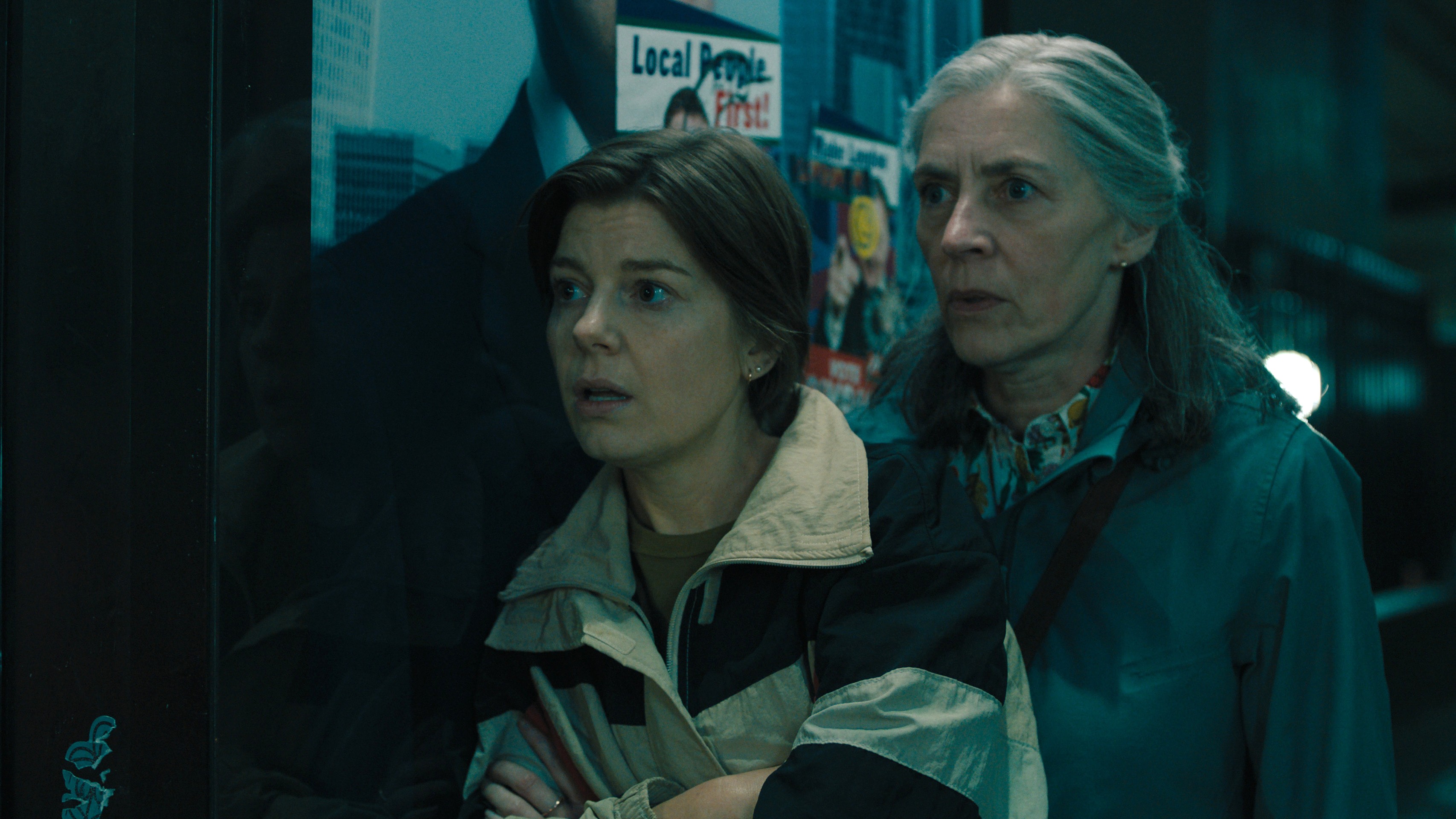 Aimee-Ffion Edwards and Saskia Reeves in &quot;Slow Horses&quot; season 5 on Apple TV Plus.