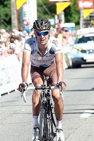 Guillaume Bonnafond (AG2R La Mondiale) was one of the riders who crashed in the sprint finale.
