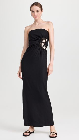 Dorian Strapless Midi Dress