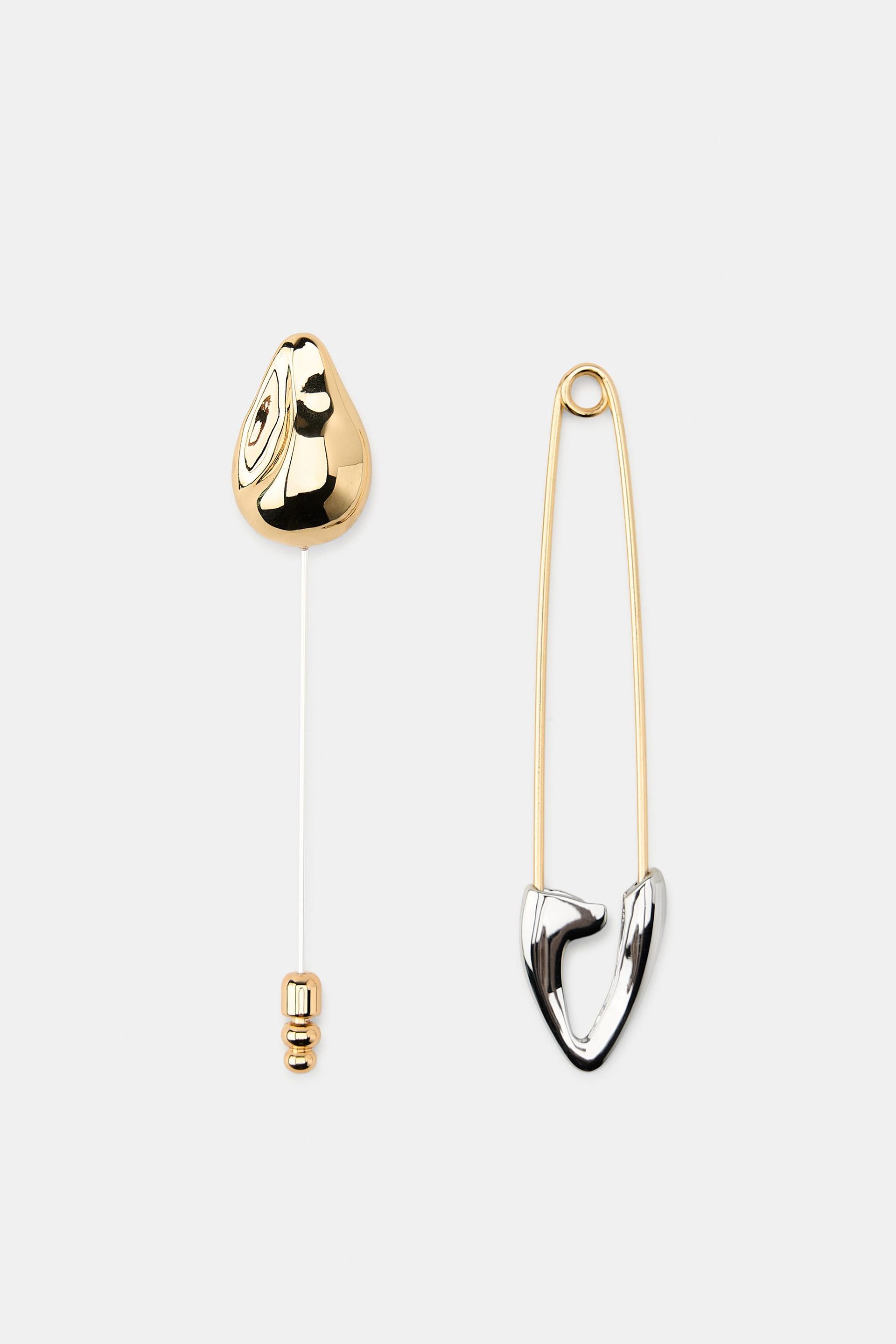 Pack of 2 Safety Pin Brooches