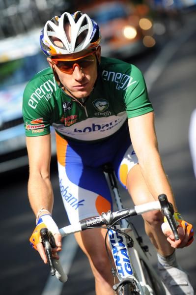 Jos Van Emden in the green jersey at the Eneco Tour.