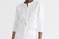 Odette sweater lady jacket in cotton-blend bouclé, £138 ($178) | J. Crew