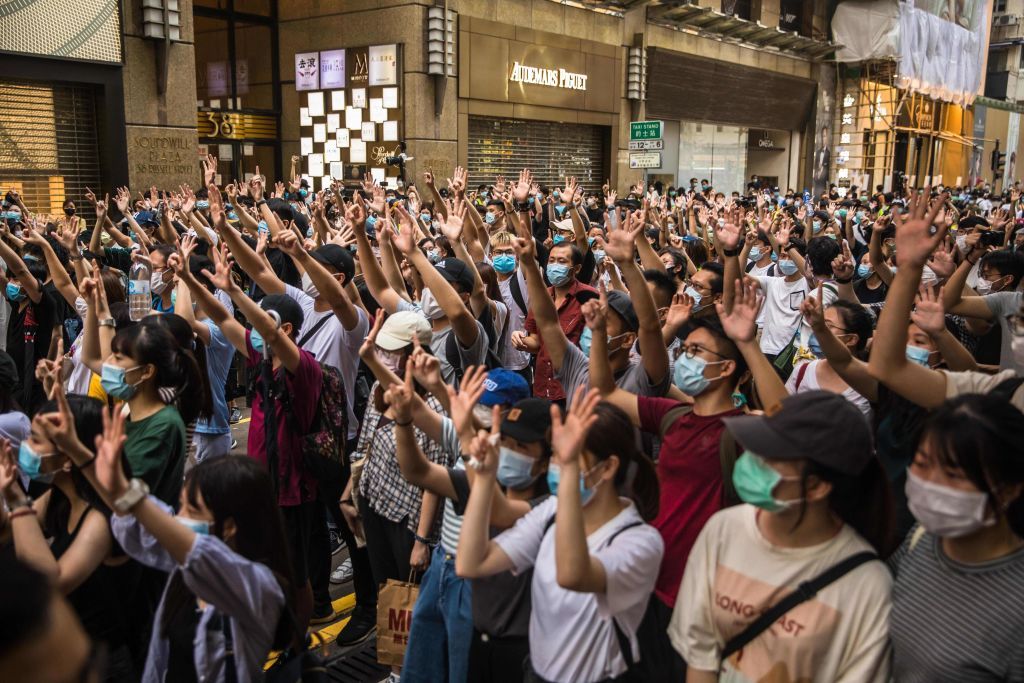 Hong Kong protest.