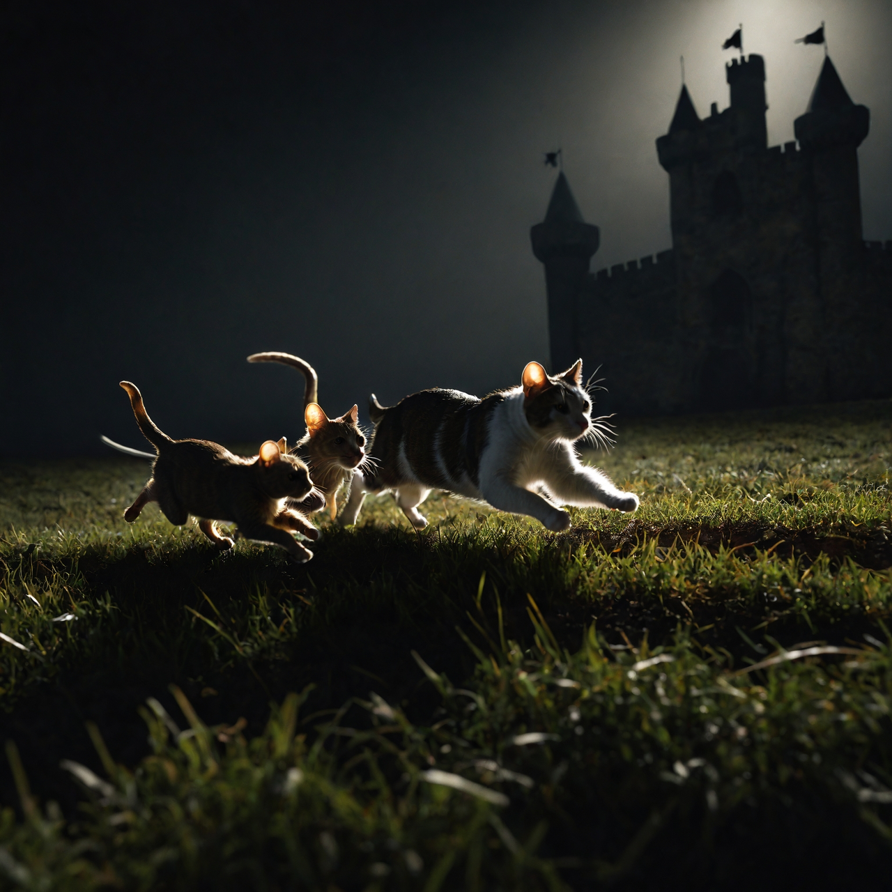 cat chasing mouse