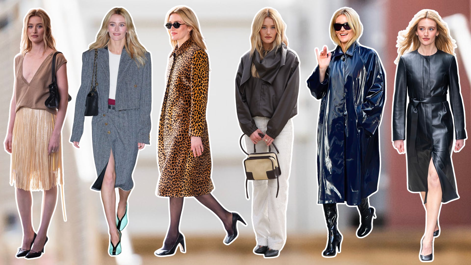 A collage of Sarah Pidgeon's best street style looks of 2026. 
