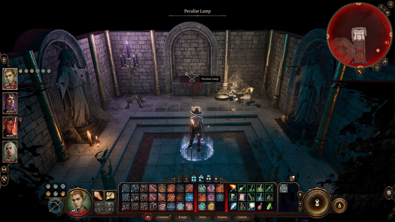 Baldur's Gate 3 Djinni Lamp in secret room