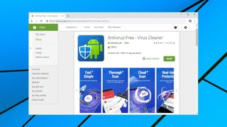 Antivirus Free - Virus Cleaner can be installed directly from the Play Store (Image Credit: Google)