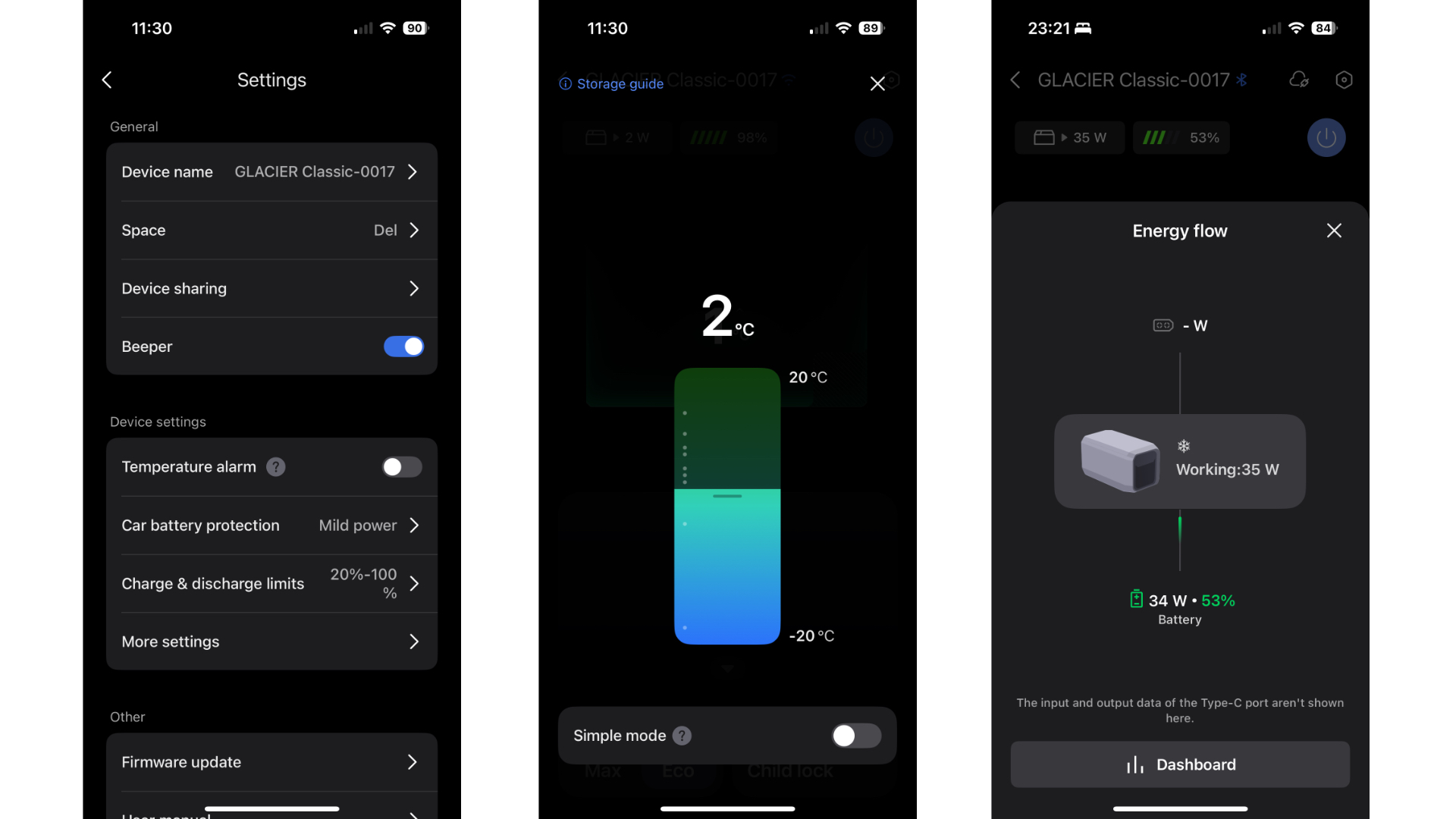 Ecoflow Glacier Classic app