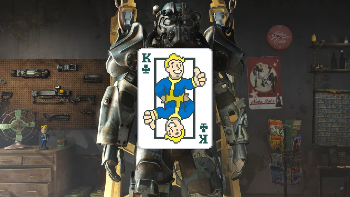 A Fallout Boy card in Balatro.