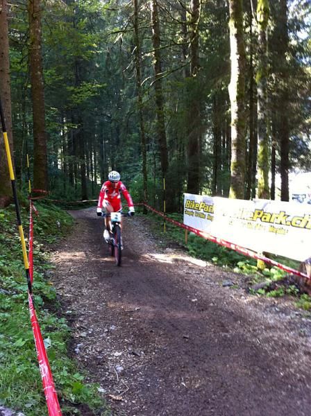 Jaroslav Kulhavy (Specialized) flies through one of the few smooth sections.