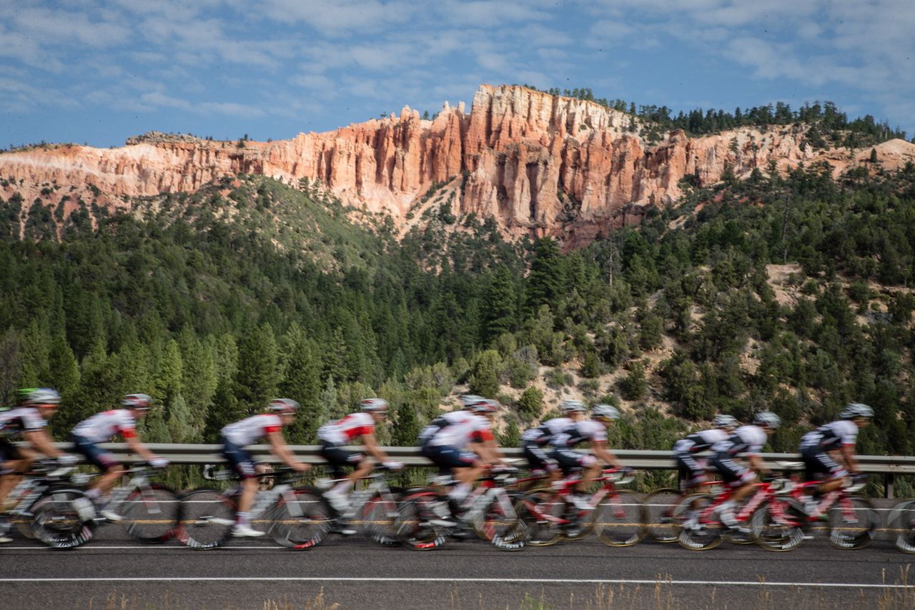 Todays race passed by scenery that mirrored Bryce Canyon National Park