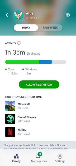 Xbox Family Settings App