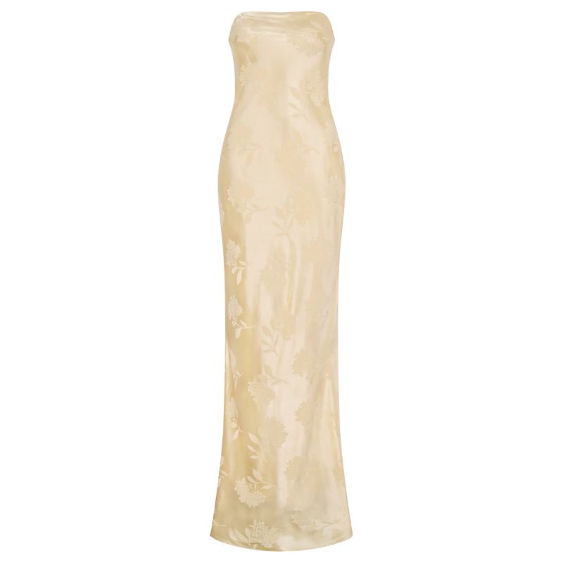 butter yellow maxi dress