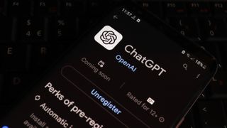 ChatGPT on an Android phone