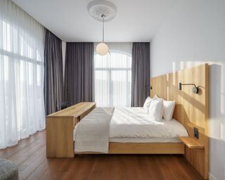 bedroom bathed in light at Bulgaria's Casa Popeea hotel