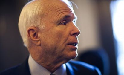 Sen. John McCain and his fellow Republicans blocked a repeal on the military's "Don't Ask, Don't Tell" policy.