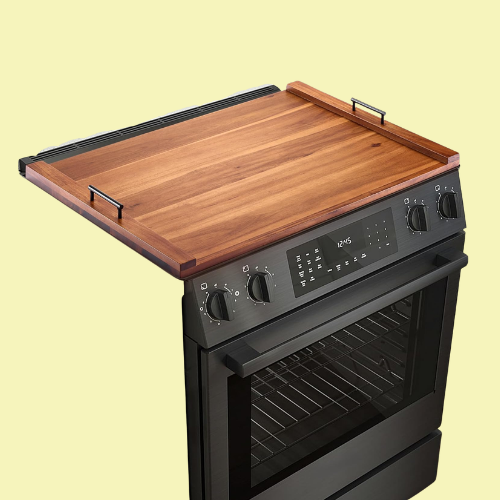 Tidita Acacia Wood Stove Top Covers for Electric Stove - Wooden Noodle Board for Gas Stovetop - Stove Top Covers for Gas Burners - Wooden Kitchen Sink Cover for Counter Space &amp;amp; Decorative Tray