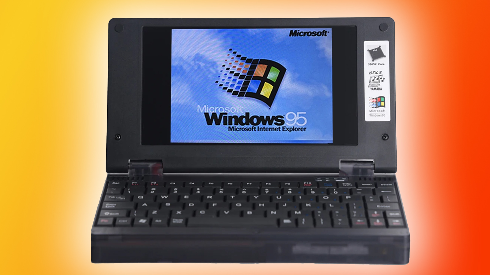 Retro Pocket 386 Win 95 laptop arrives for less than…