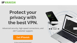 IPVanish VPN website screenshot