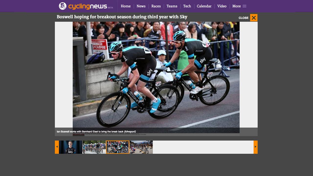 The new photo gallery layout