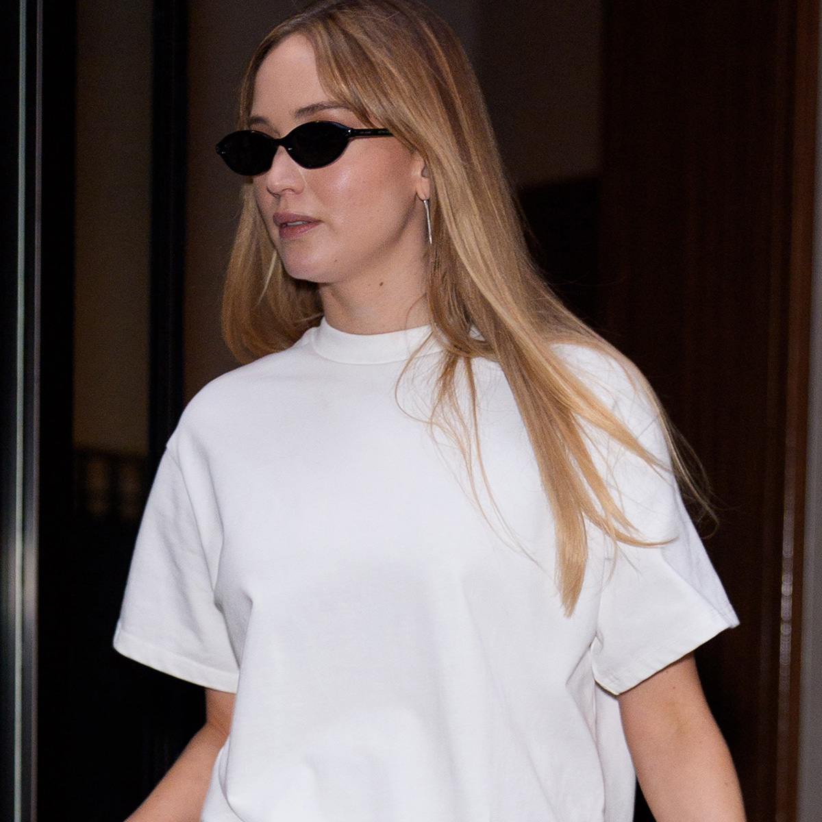 NEW YORK, NY - NOVEMBER 5: Jennifer Lawrence is seen on November 5, 2025 in New York City. 