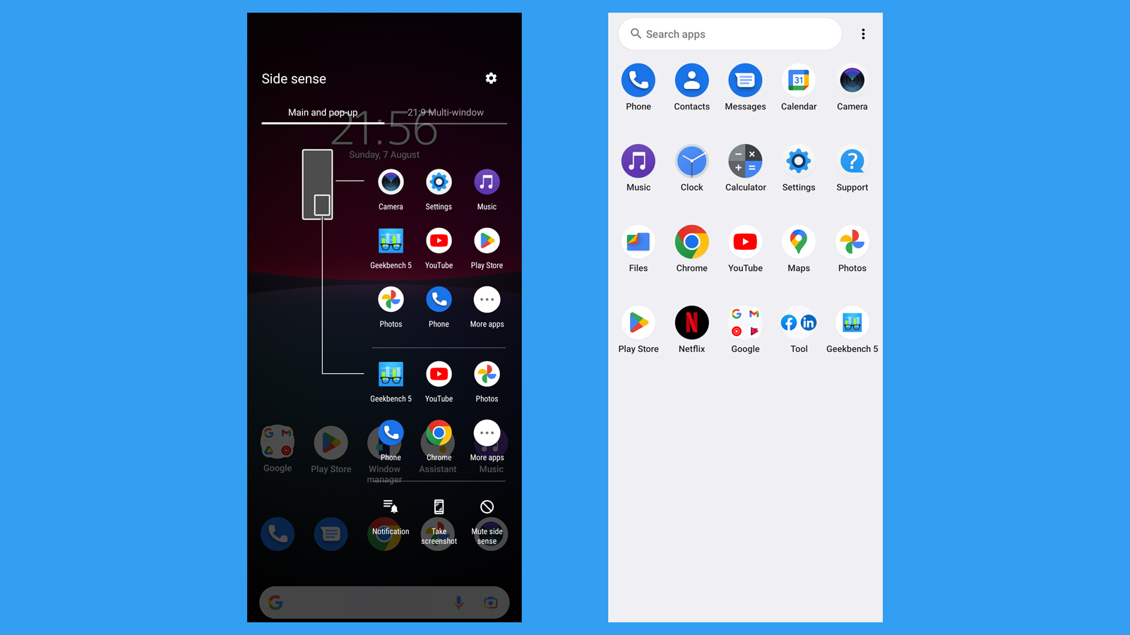 Android 12 running on the Sony Xperia 10 IV