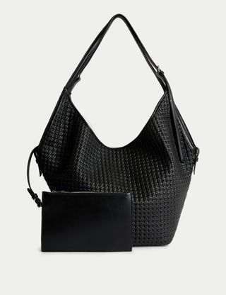 Faux Leather Tote Bag