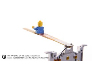 Lego Man on Dove 2 Antenna