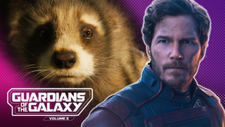 Chris Pratt as Starlord and Rocket in Guardians of the Galaxy Vol. 3