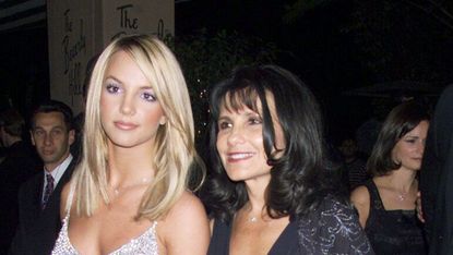 beverly hills february 22 pop singer britney spears l with her mother lynne spears at the arista records pre grammy awards party, beverly hills hotel, beverly hills, california on the 22nd of february 2001 photo by dave hogangetty images