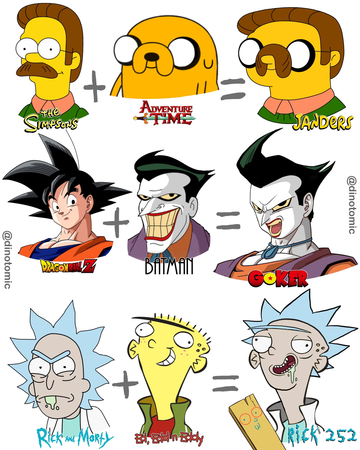 Cartoon mashups