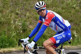 Thibaur Pinot in the Dauphine peloton during stage 3