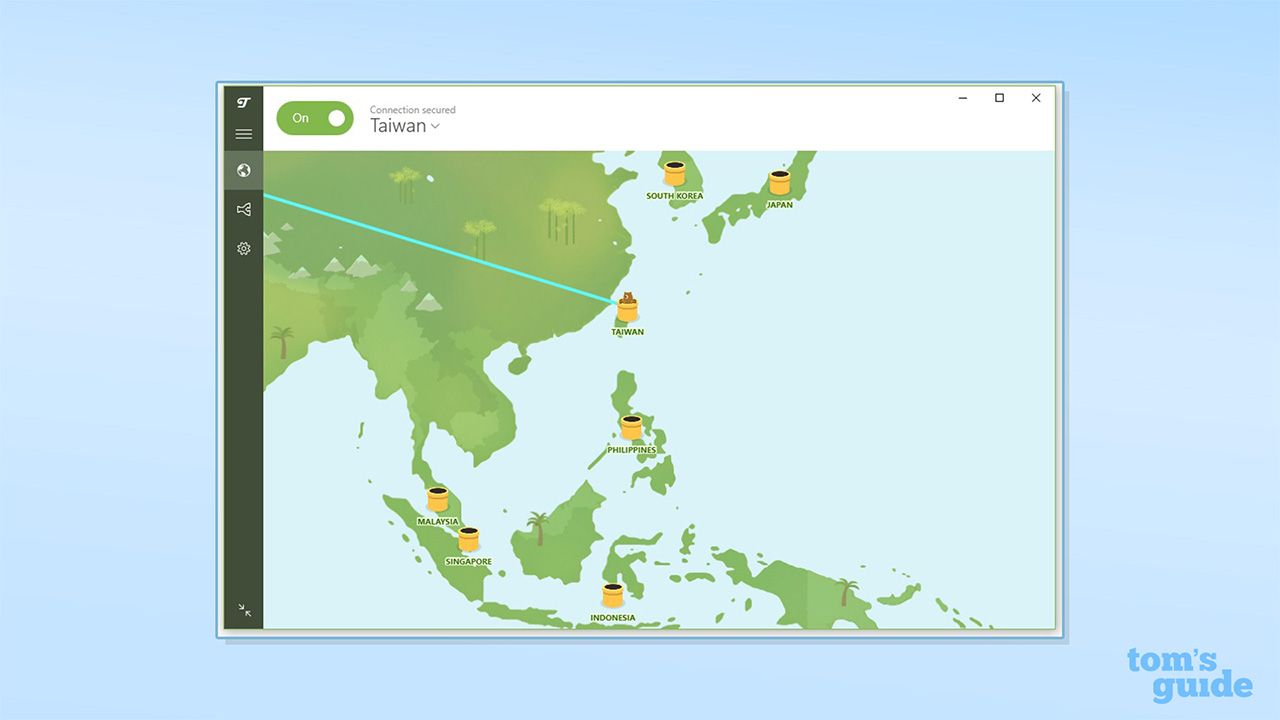 TunnelBear VPN's servers in Asia