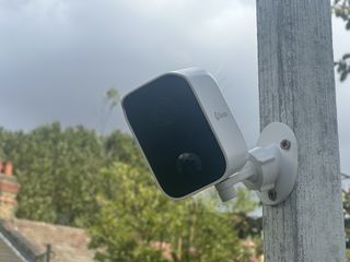 Swann CoreCam camera mounted in garden