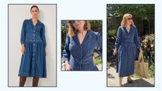 a model and matilda wearing the monsoon tamsin dress