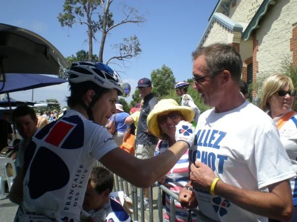 Unknown Arthur Vichot is the most popular cyclist of the Santos Tour Down Under .