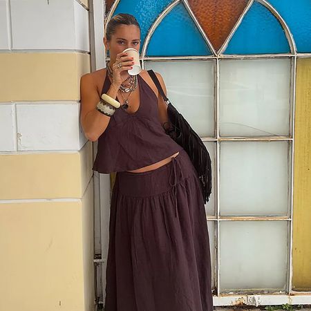 Models wear free people clothing. 