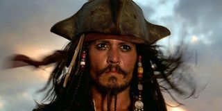 Johnny Depp as Capt. Jack Sparrow in Pirates of the Caribbean: The Curse of the Black Pearl