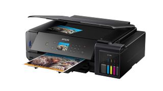 Product shot of the Epson EcoTank ET-7750, one of the best all-in-one printers